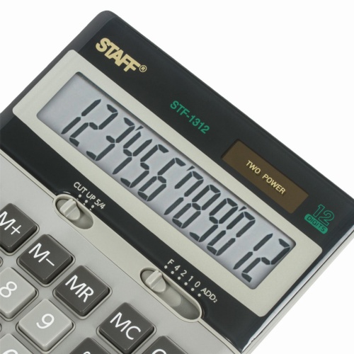 Калькулятор настольный металлический Staff STF-1312 12 разрядов 250119 фото 8